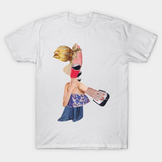 Shocked Fashion Lady T-Shirt by Luca Mainini